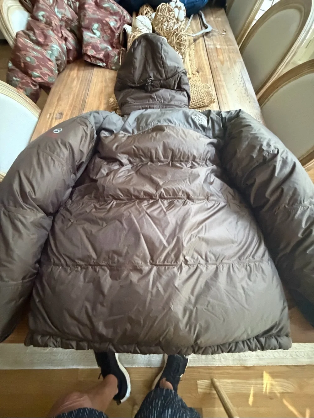 NORTH FACE SUMMIT SERIES 700 PRO DOWN JACKET COFFEE BROWN MENS XL NWOT DOWN HOOD